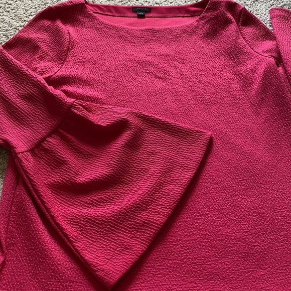 Hello Color! Pink Boatneck Top with Fun Bell Sleeves - Picture 12 of 13